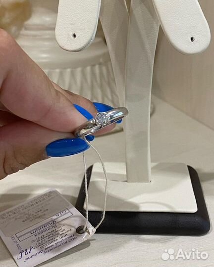 Кольцо серебряное новое