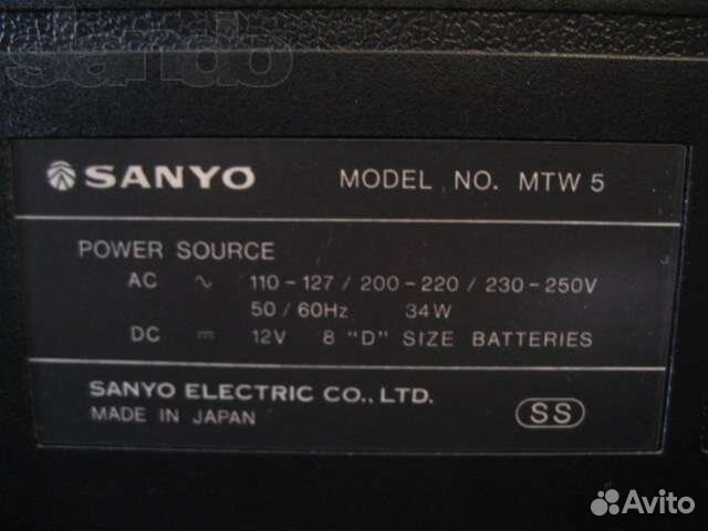 Магнитола sanyo MTW 5 япония вечная техника