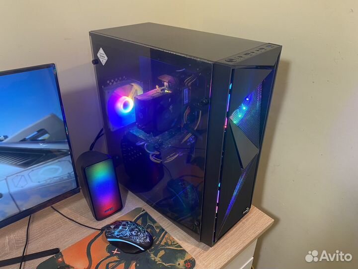 Игровой пк с монитором: RX580, 16/240gb, Cosmo