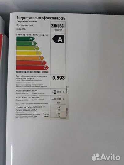 Стиральная машина Zanussi FCS 825