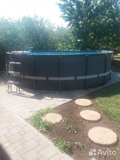 Каркасный бассейн intex 19 кубов