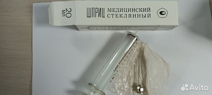 Шприц стеклянный