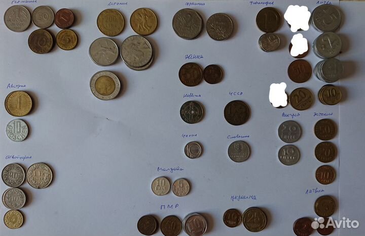 Монеты европы