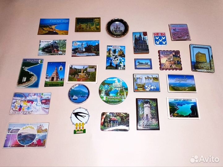 Магниты на холодильник сувенирные города
