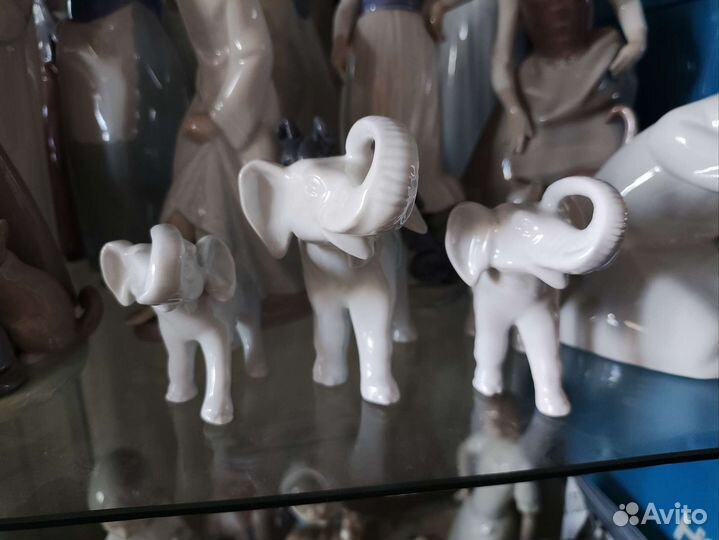 Статуэтки слонов Royal dux, с клеймом производител