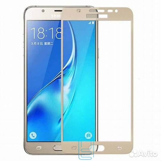 3D Soft Защитное стекло на samsung J5 (2016) Gold