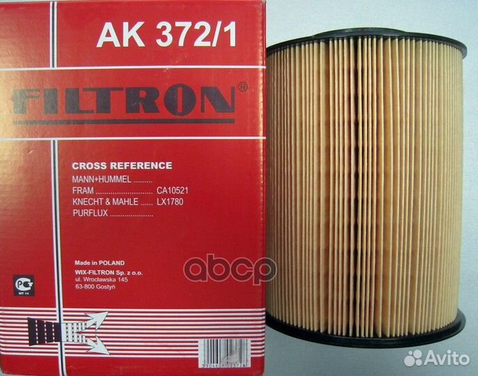 Фильтр воздушный ford AK3721 Filtron