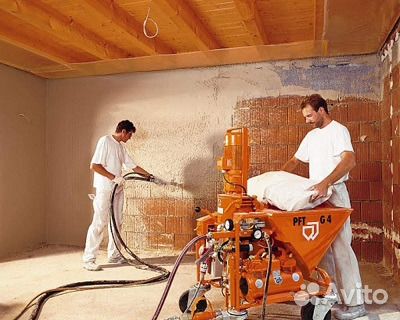 Штукатурка механизированная машинного нанесения