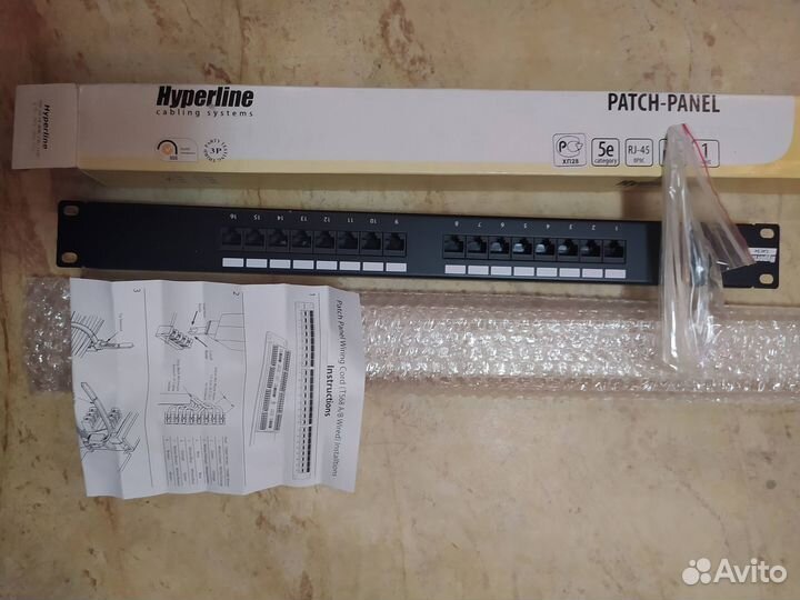 Патч-панели Hyperline и крепёж