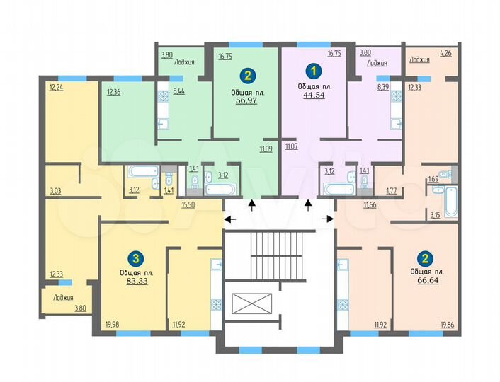 1-к. квартира, 44 м², 6/10 эт.