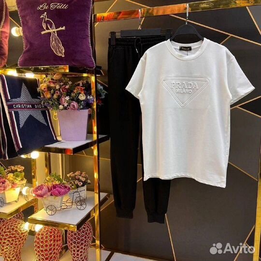 Супер двойка женский костюм спортивный Prado p.42