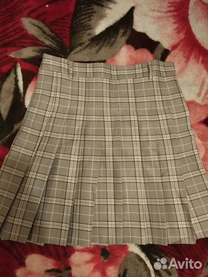 Юбка школьная в клетку