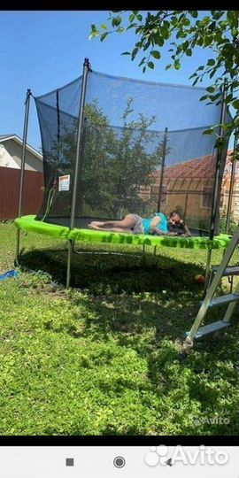 Батут с защитной сеткой 306 см Доставка
