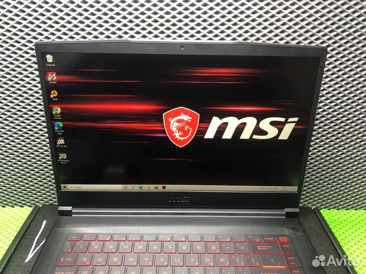 Игровой ноутбук MSI i5-10200/16Gb/512SSD/RTX 3060