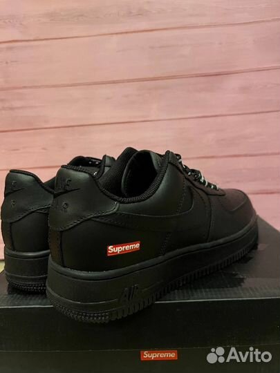 Nike Air Force 1 Supreme Black Оригинал