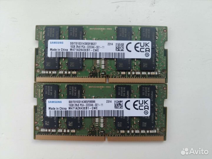 Sodimm ddr4 32gb 3200 16GBx2 Samsung