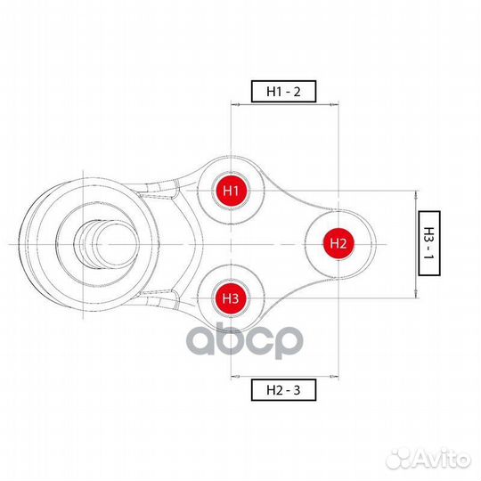 Опора шаровая CTR CB0451R (cbvw-1R) 110-00998