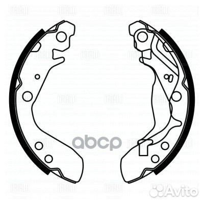 Колодки торм. для а/м Honda Jazz (01) барабан