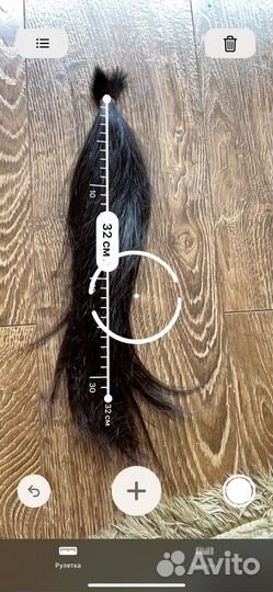 Хвост натуральные волосы детские