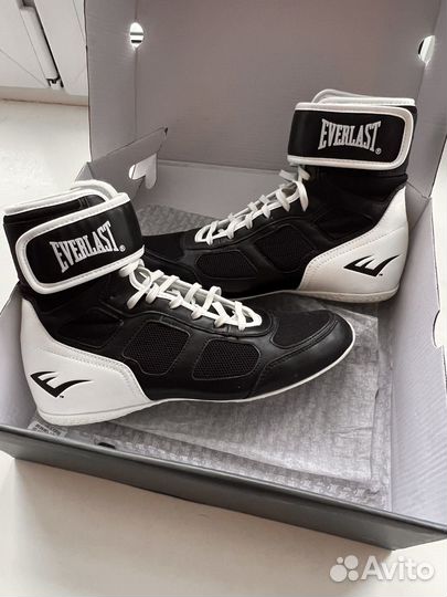 Боксерки everlast ring bling черно/белые