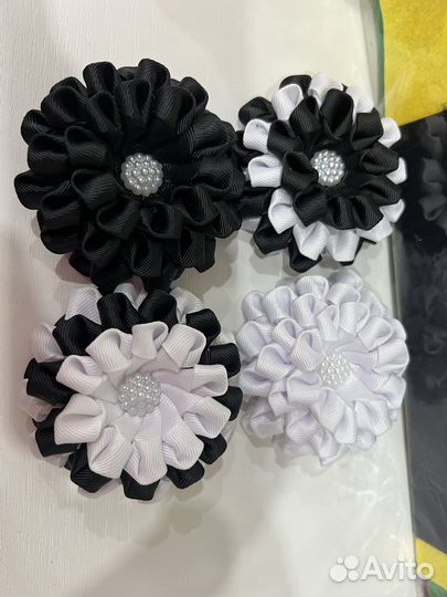 Резиночки для волос. Канзаши
