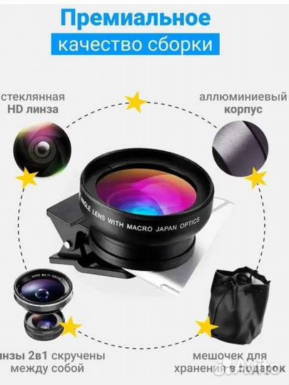Макро линза на телефон