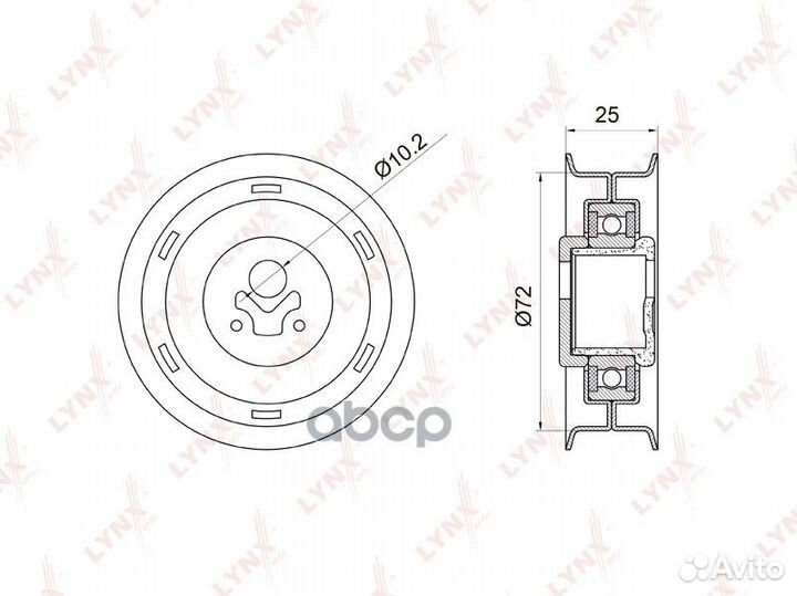 Ролик ремня грм audi 100/VW golf/passat/T4 1.3