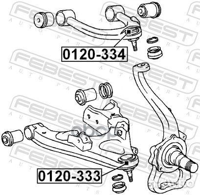 Опора шаровая LR (верхний рычаг) toyota LC Pra