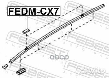 Заглушка в молдинг крыши Mazda 323 Bj 1998-2000