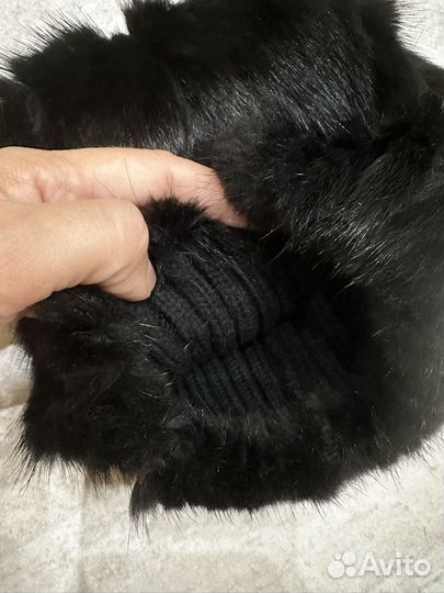 Шапка зимняя норковая женская
