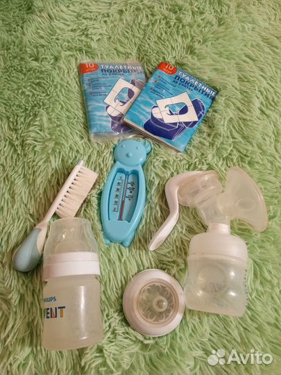 Молокоотсос ручной.бутылочка Авент и другое