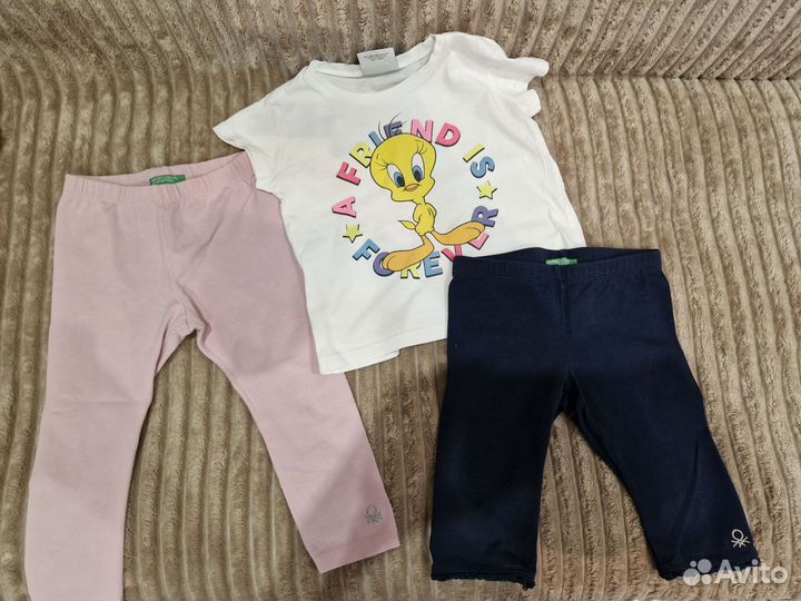 Пакет вещей для девочки benetton 86 92