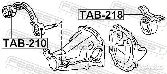 Сайлентблок дифференциала toyota RAV4 93-05