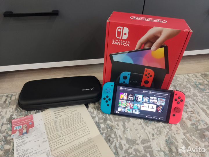 Nintendo Switch Oled 256Gb+игры(4 года гарантии)