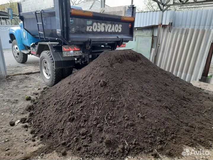 Перегной готовый,чернозем с поля,торфосмесь,1/20м3