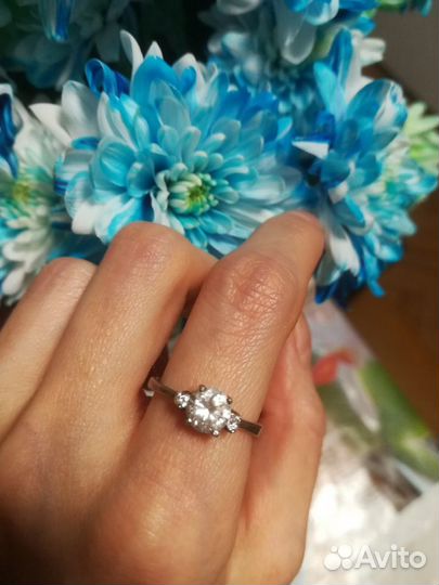 Кольцо серебро
