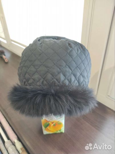 Шапка песец на подкладке