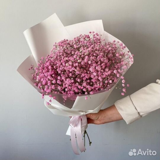 Красивый Букет из Гипсофил Доставка