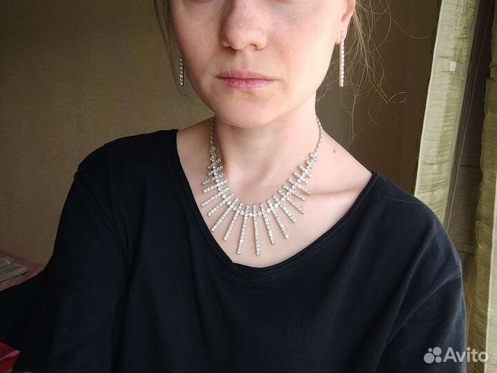 Колье и серьги набор
