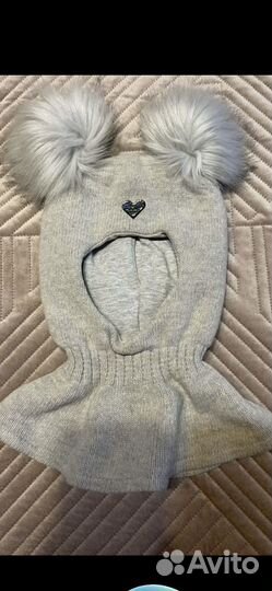 Шапка-шлем для дев 2-7 лет