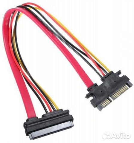 Кабель удлинитель SATA 22 pin (7+15 pin) 45 см