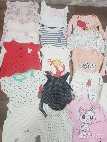 Вещи пакетом на девочку фирменные 68 р