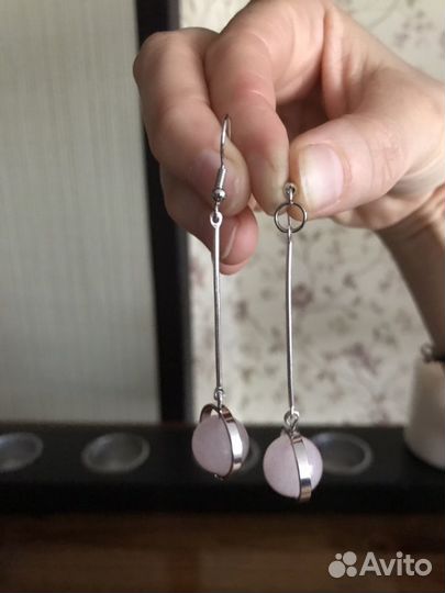 Серьги Кварц