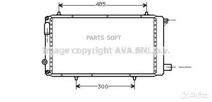 Радиатор охлаждения Ситроен С15 1985