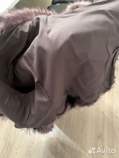 Шуба енотовая