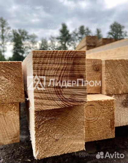 Брус куб 100 x 100 x 6000 1й-c. ест.вл
