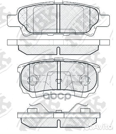 Колодки тормозные дисковые mitsubishi lancer 1