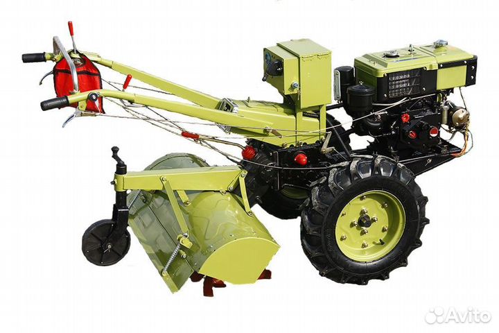 Вспашка огорода мотоблоком