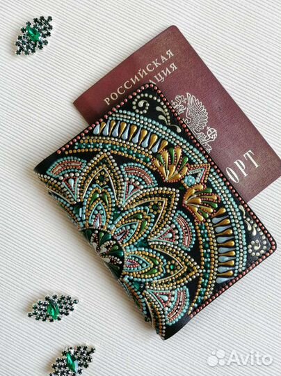 Обложка для паспорта натуральная кожа