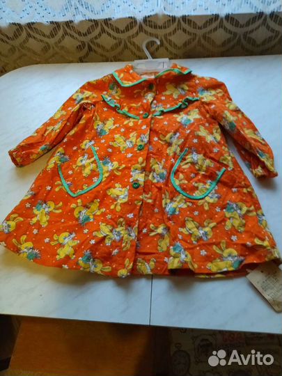 Халат байковый для девочки СССР 30 размер